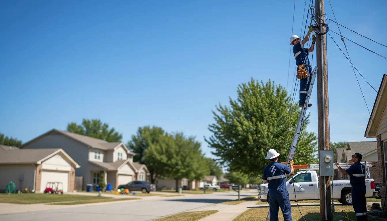 Residential electrician providing installation services in Coatsville, MO